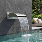 Zwembadwaterval RVS 304 36x13x26 cm LED