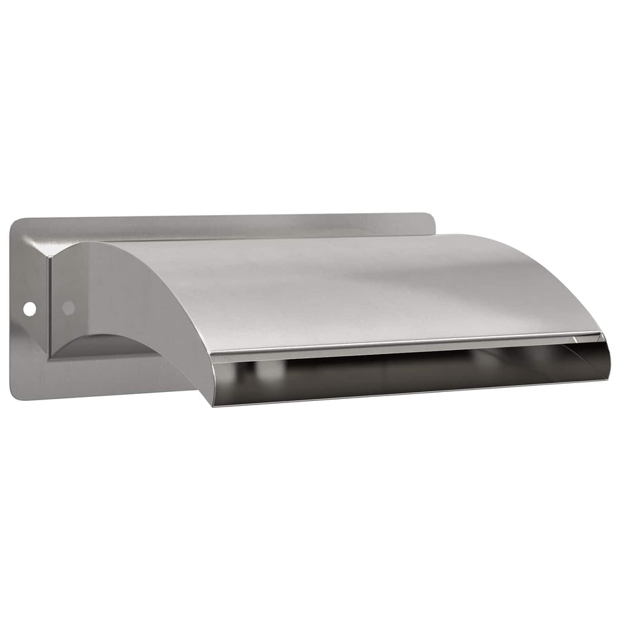 Zwembadwaterval met LED Roestvrij staal 304 30 x 9 x 26 cm