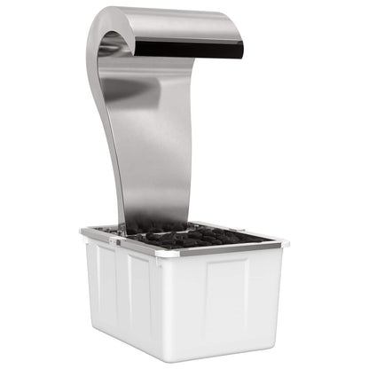 Tuinwaterval Roestvrij staal 304 54,5 x 34 x 83 cm zilver