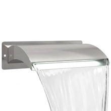 Zwembadwaterval met led Roestvrij staal 304 51 x 26 x 13 cm