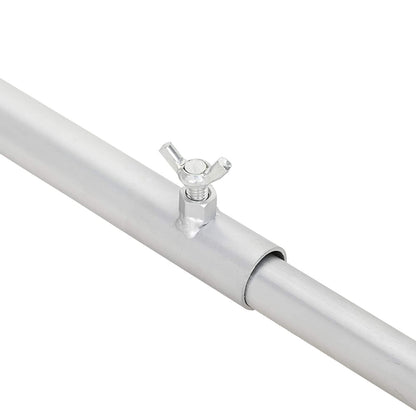 Zeildoekbevestiging voor aanhangwagens zilver 102-155 cm