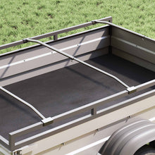 Zeildoekbevestiging voor aanhangwagens zilver 102-155 cm