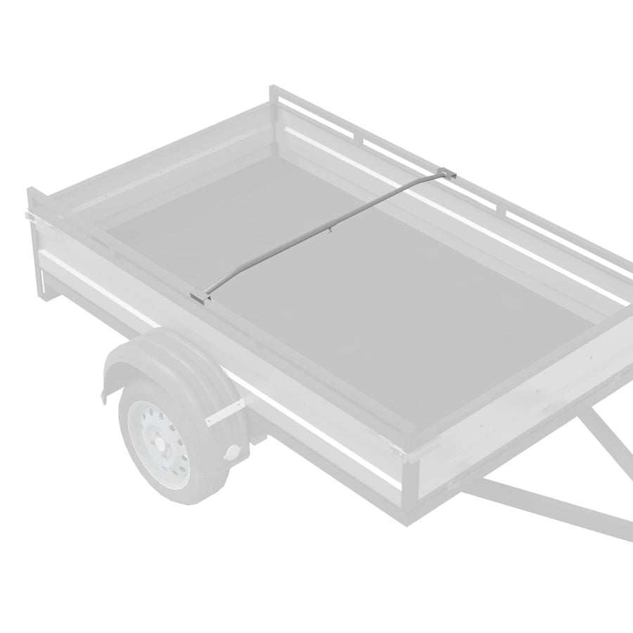 Zeildoekbevestiging voor aanhangwagens zilver 102-155 cm