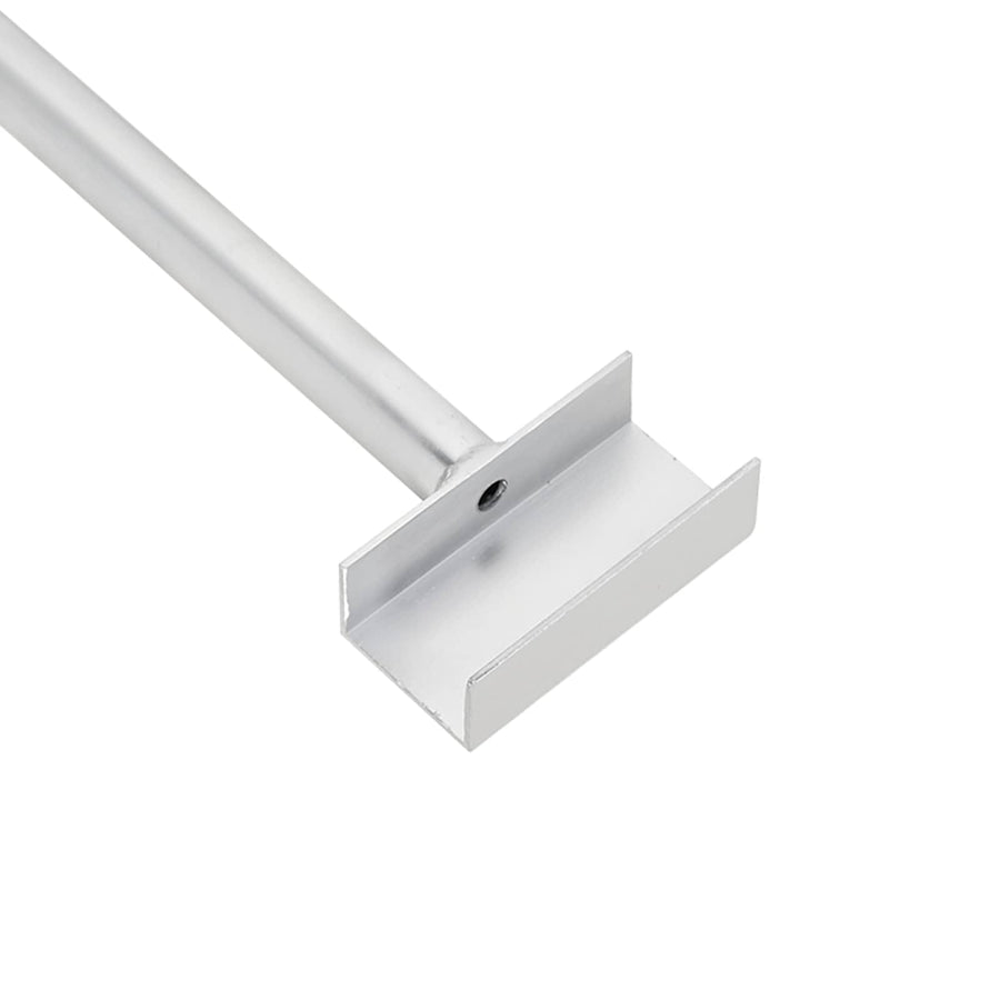 Zeildoekbevestiging voor aanhangwagens zilver 136-218 cm