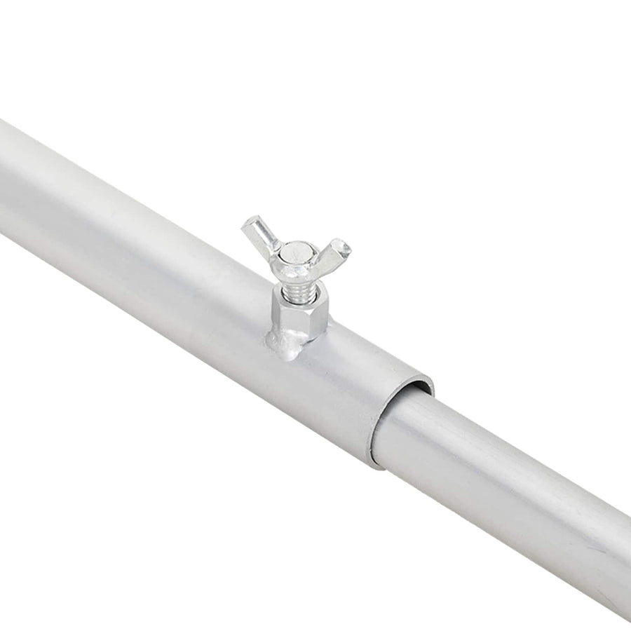 Zeildoekbevestiging voor aanhangwagens zilver 136-218 cm