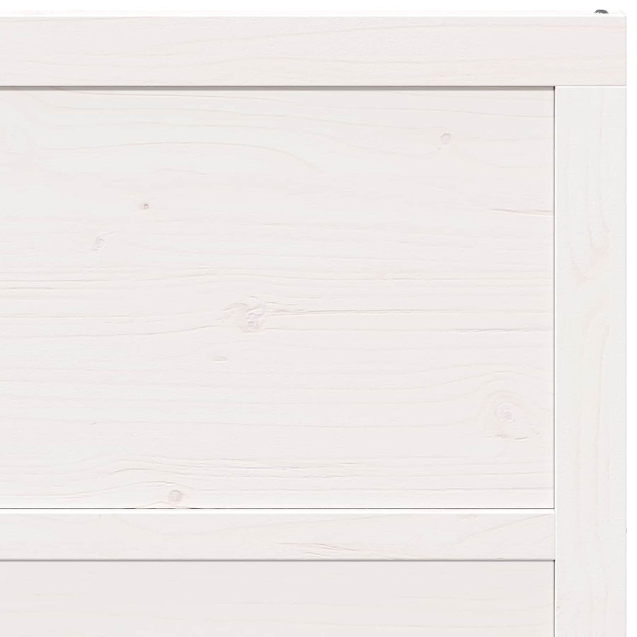 Schuifdeur Wit 80 x 2,5 x 208 cm Massief grenenhout