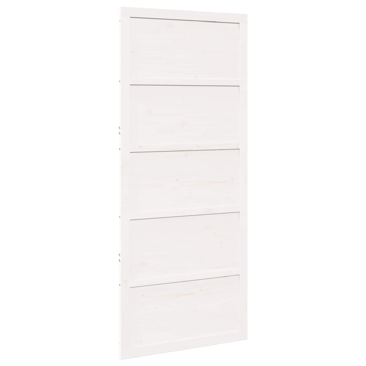 Schuifdeur Wit 80 x 2,5 x 208 cm Massief grenenhout