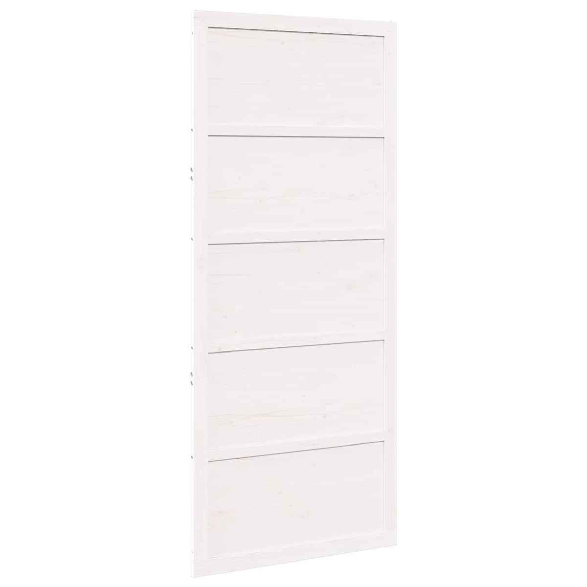 Schuifdeur Wit 80 x 2,5 x 208 cm Massief grenenhout
