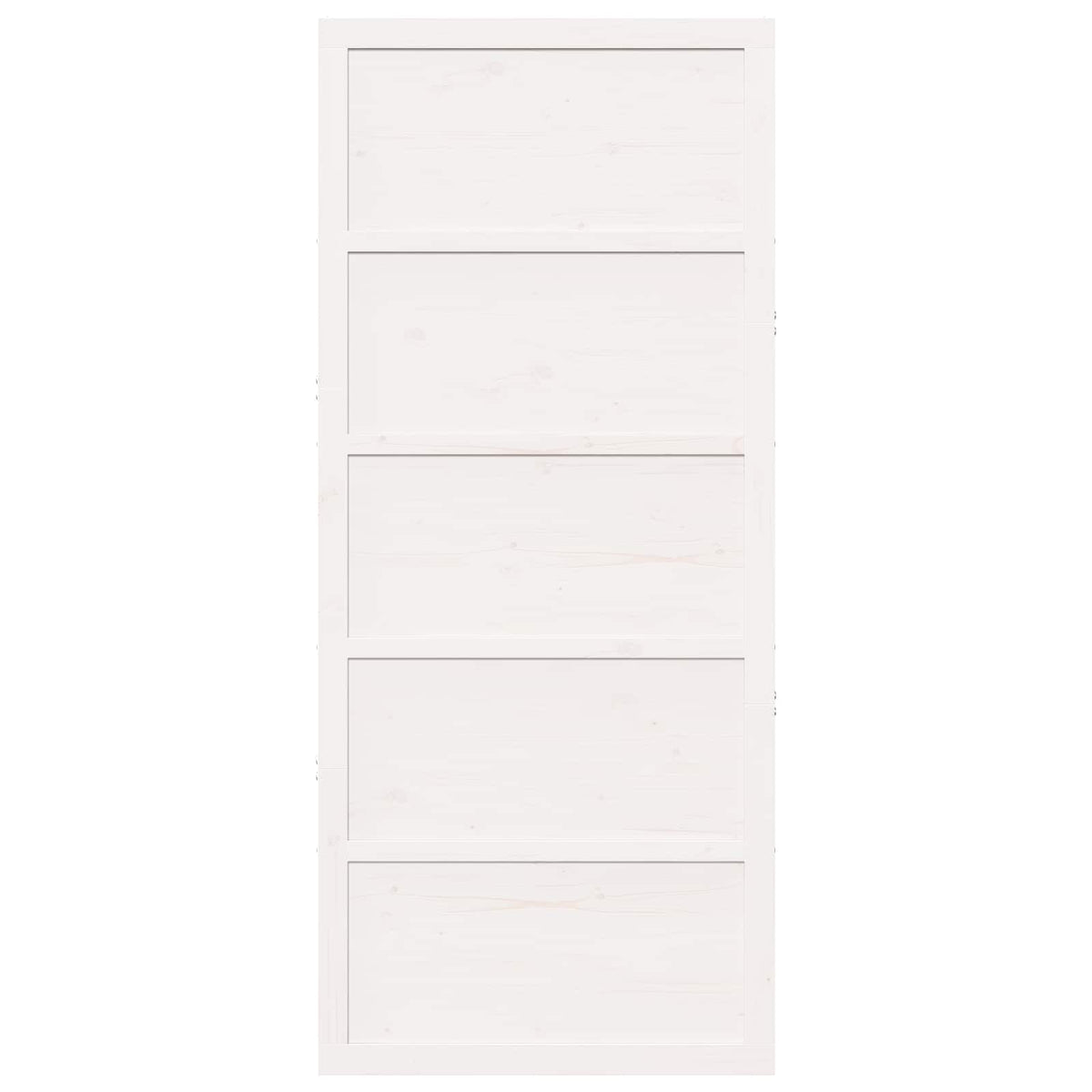 Schuifdeur Wit 80 x 2,5 x 208 cm Massief grenenhout