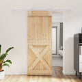 Schuifdeur massief grenenhout 80x210 cm