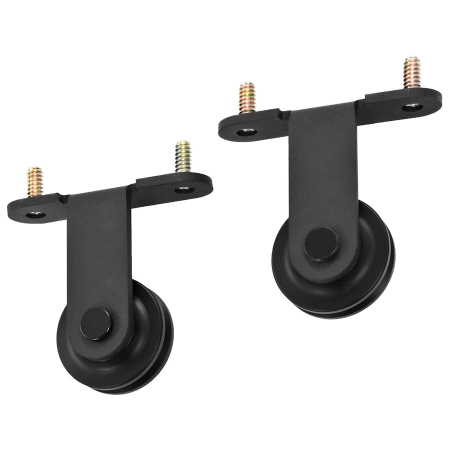 Schuifdeur Naturel en Zwart 85 x 210 cm Massief Grenenhout