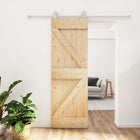 Schuifdeur massief grenenhout 70x210 cm