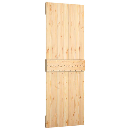 Schuifdeur Natuurlijk en Wit 70 x 210 cm Massief Grenenhout