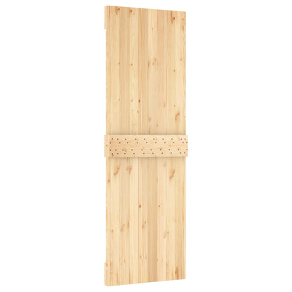 Schuifdeur Natuurlijk en Wit 70 x 210 cm Massief Grenenhout