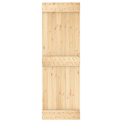 Schuifdeur Natuurlijk en Wit 70 x 210 cm Massief Grenenhout