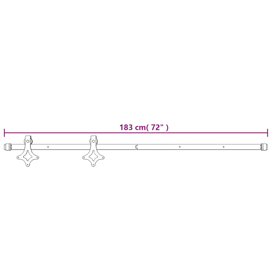 Schuifdeur Natuurlijk en Wit 70 x 210 cm Massief Grenenhout