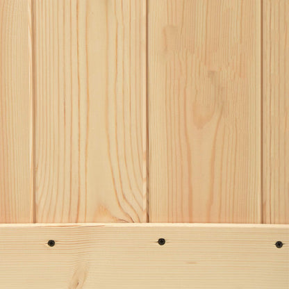 Schuifdeur Natuurlijk en Wit 90 x 210 cm Massief Grenenhout