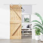 Schuifdeur massief grenenhout 70x210 cm