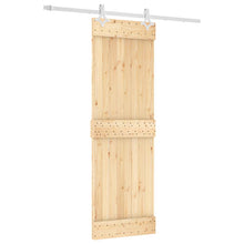 Schuifdeur Natuurlijk en Wit 70 x 210 cm Massief Grenenhout