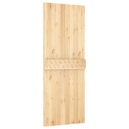 Schuifdeur Natuurlijk en Wit 85 x 210 cm Massief Grenenhout