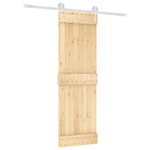 Schuifdeur Natuurlijk en Wit 70 x 210 cm Massief Grenenhout