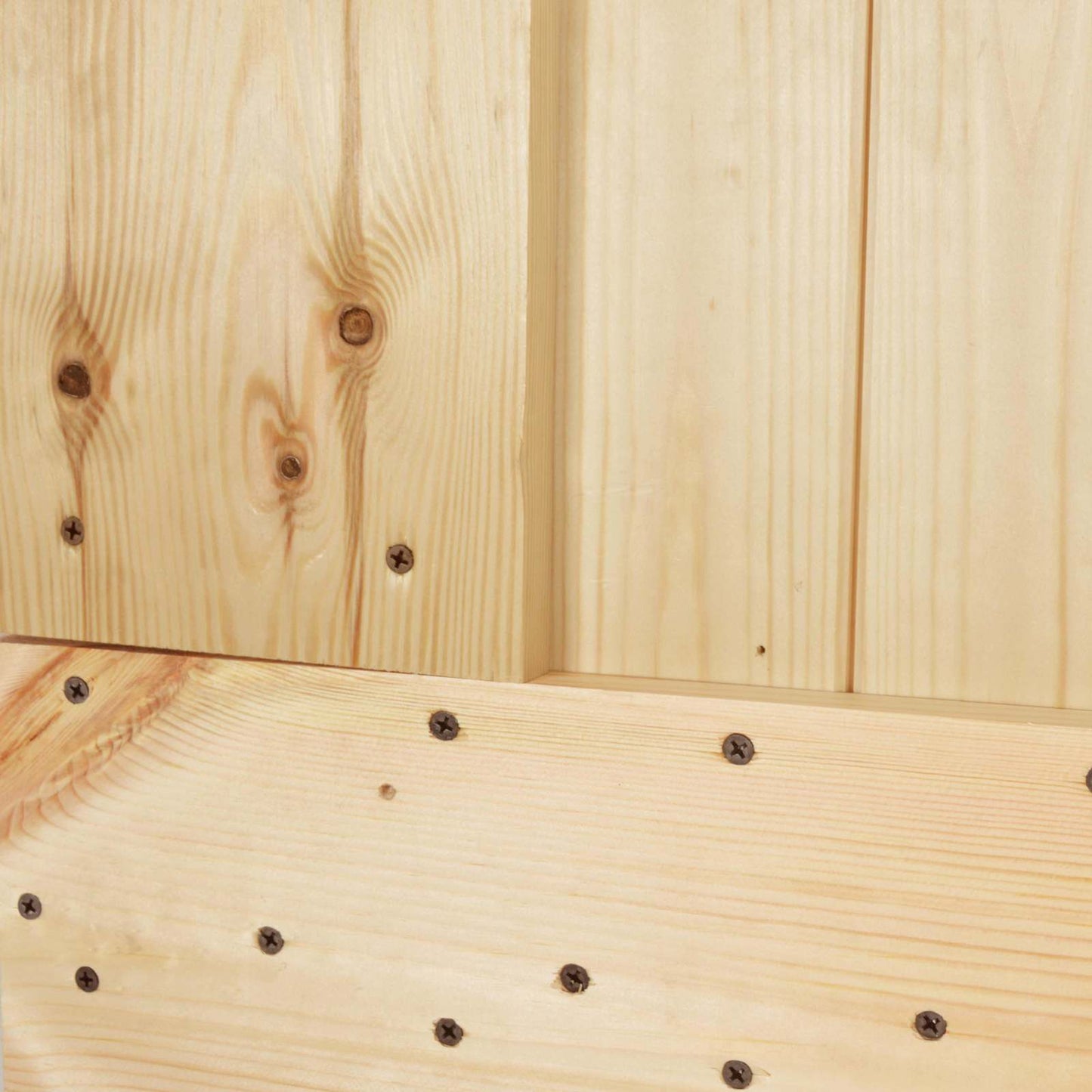 Schuifdeur Natuurlijk en Wit 85 x 210 cm Massief Grenenhout
