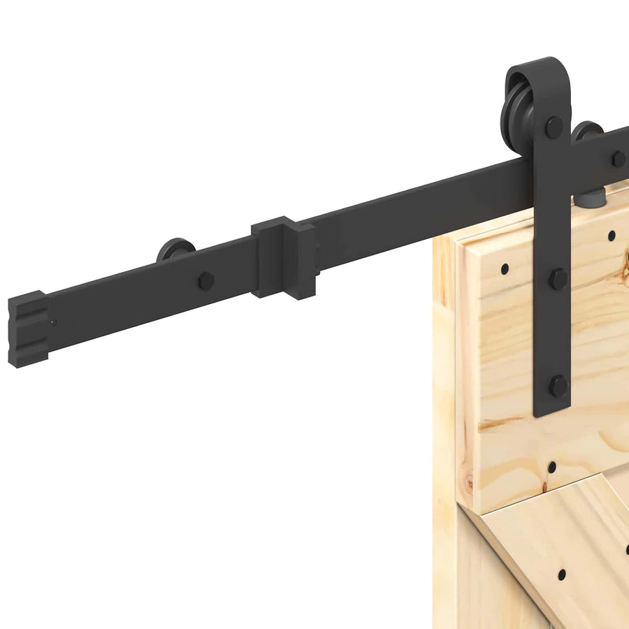 Schuifdeur NARVIK Naturel en Zwart 70 x 210 cm (152,5 cm)