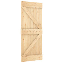 Schuifdeur NARVIK Naturel en Zwart 85 x 210 cm (213,5 cm)