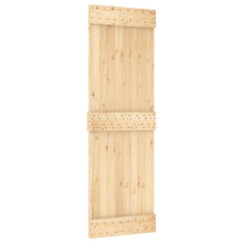 Schuifdeur NARVIK Naturel en Zwart 70 x 210 cm (152,5 cm)