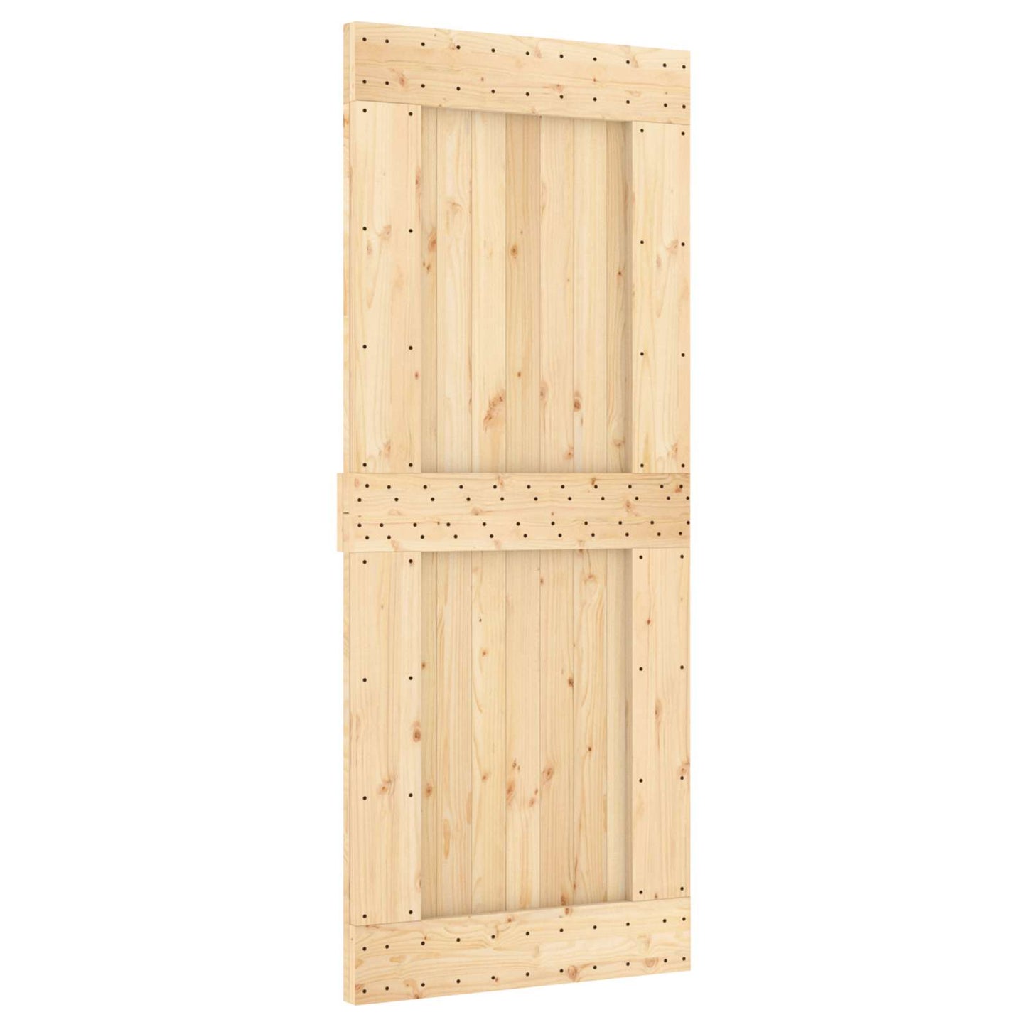 Schuifdeur NARVIK Naturel en Zwart 85 x 210 cm (152,5 cm)