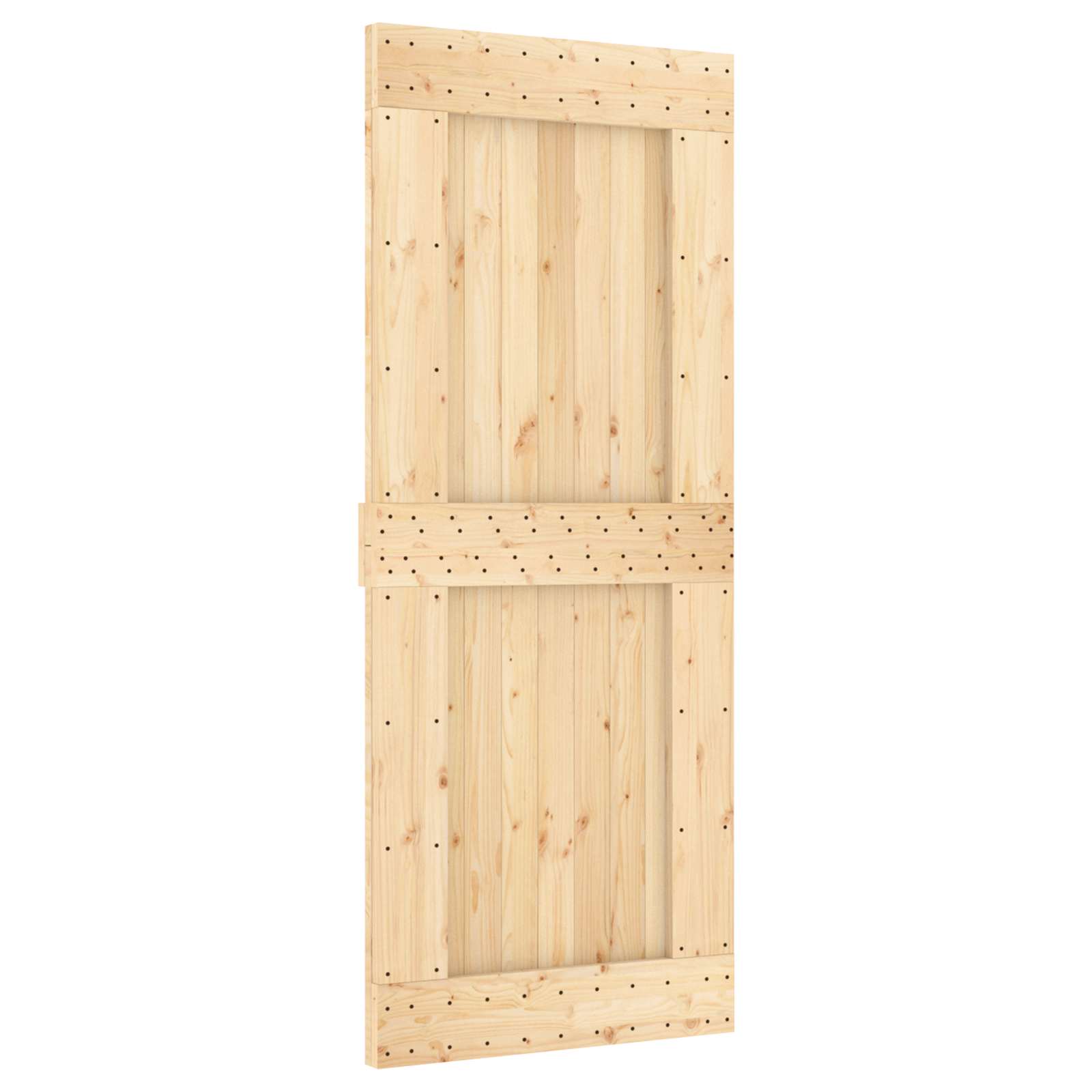 Schuifdeur NARVIK Naturel en Zwart 85 x 210 cm (152,5 cm)