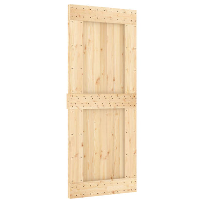 Schuifdeur NARVIK Naturel en Zwart 85 x 210 cm (152,5 cm)