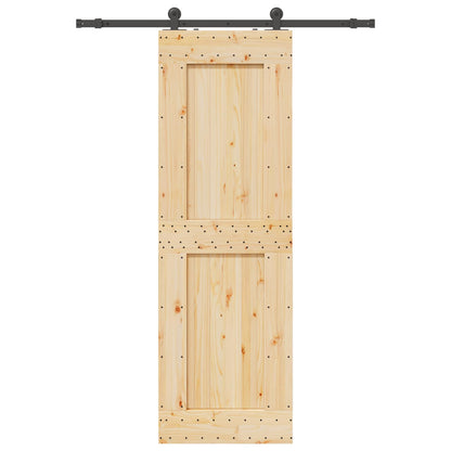 Schuifdeur NARVIK Naturel en Zwart 70 x 210 cm (152,5 cm)