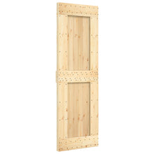 Schuifdeur NARVIK Naturel en Zwart 70 x 210 cm (213,5 cm)
