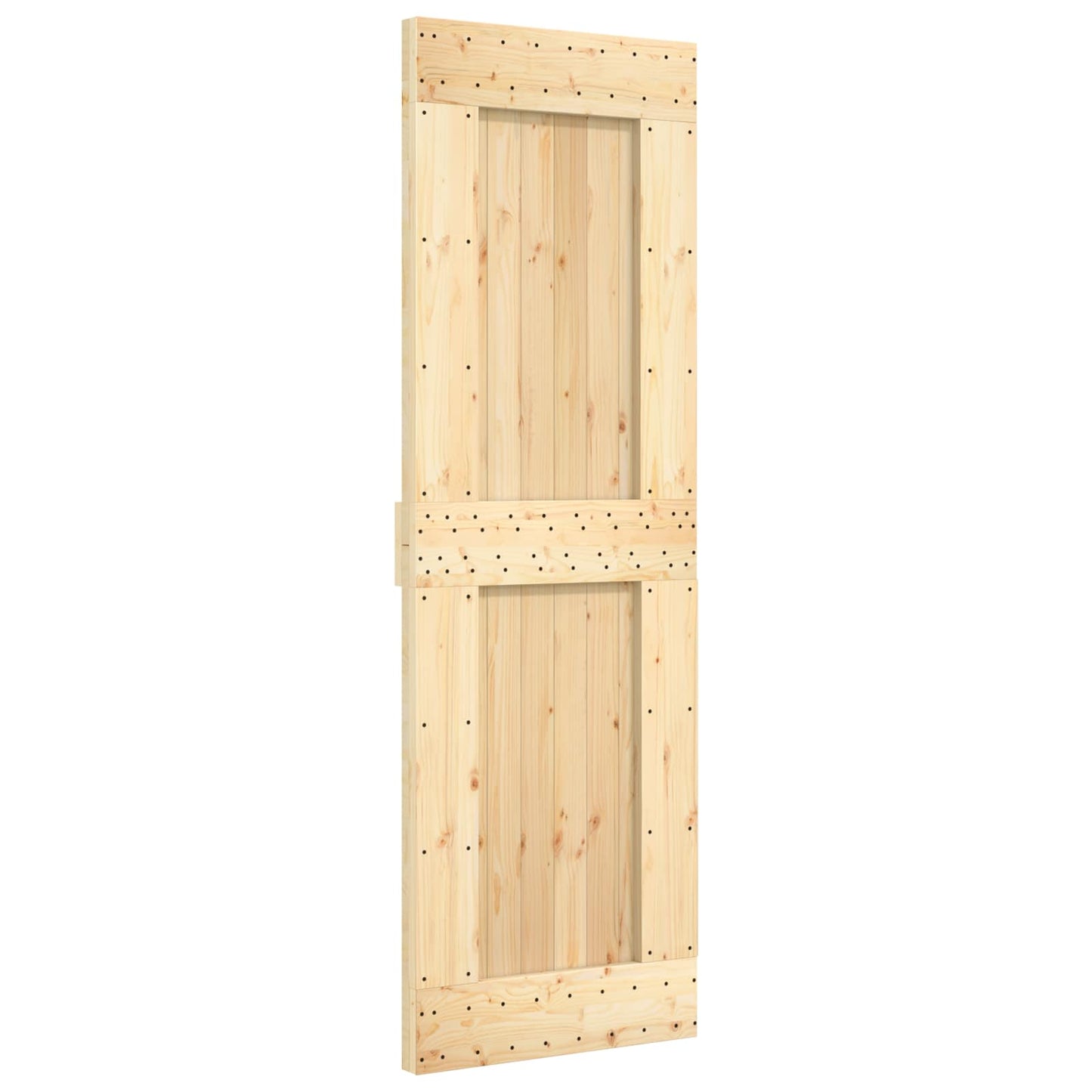 Schuifdeur NARVIK Naturel en Zwart 70 x 210 cm (152,5 cm)