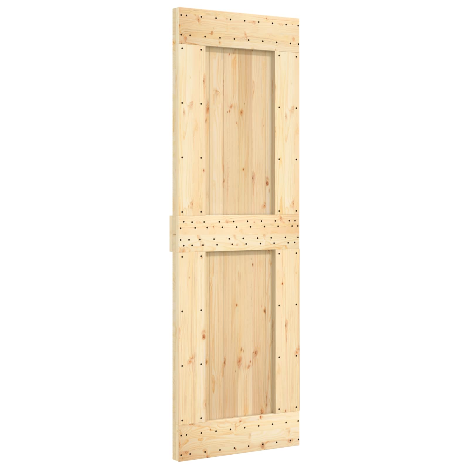 Schuifdeur NARVIK Naturel en Zwart 70 x 210 cm (152,5 cm)