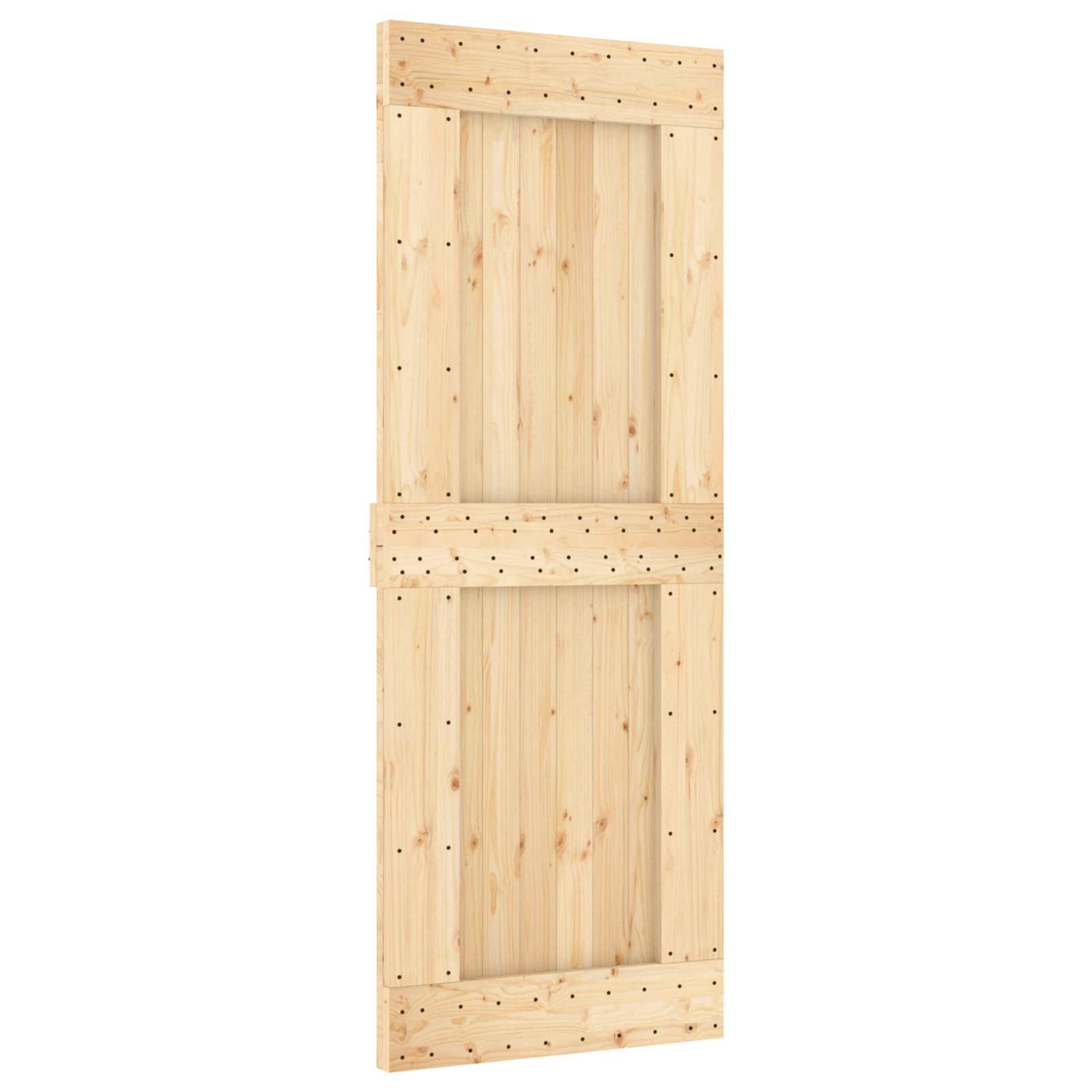 Schuifdeur NARVIK Naturel en Zwart 80 x 210 cm (152,5 cm)