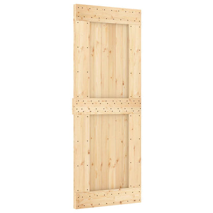 Schuifdeur NARVIK Naturel en Zwart 80 x 210 cm (152,5 cm)