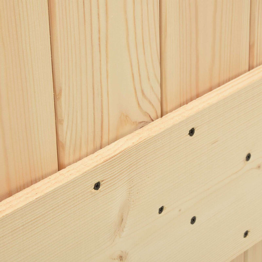 Schuifdeur NARVIK Naturel en Zwart 85 x 210 cm (152,5 cm)