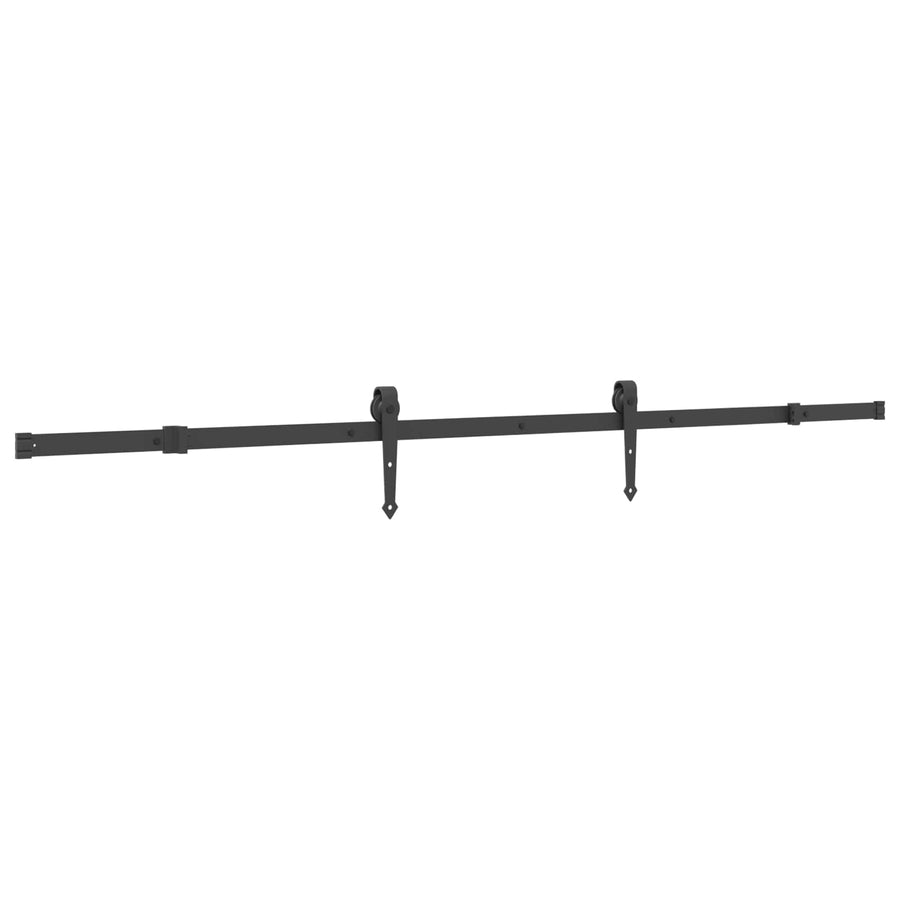Schuifdeur NARVIK Naturel en Zwart 100 x 210 cm (213,5 cm)