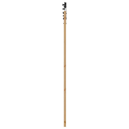 Schuifdeur Naturel en Zwart 83 x 202 cm Massief grenenhout