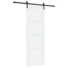 Schuifdeur Wit en zwart 83 x 232 cm Massief grenenhout