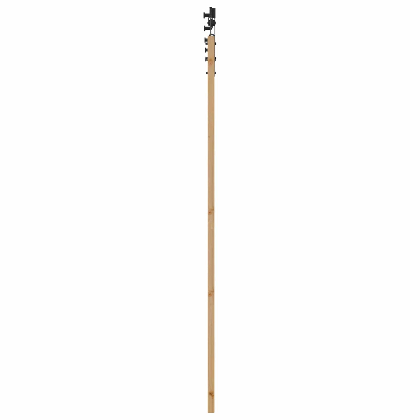 Schuifdeur Naturel en Zwart 73,5 x 211 cm Massief grenenhout