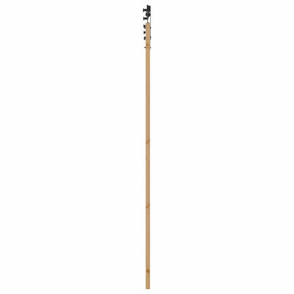 Schuifdeur Naturel en Zwart 83 x 232 cm Massief grenenhout