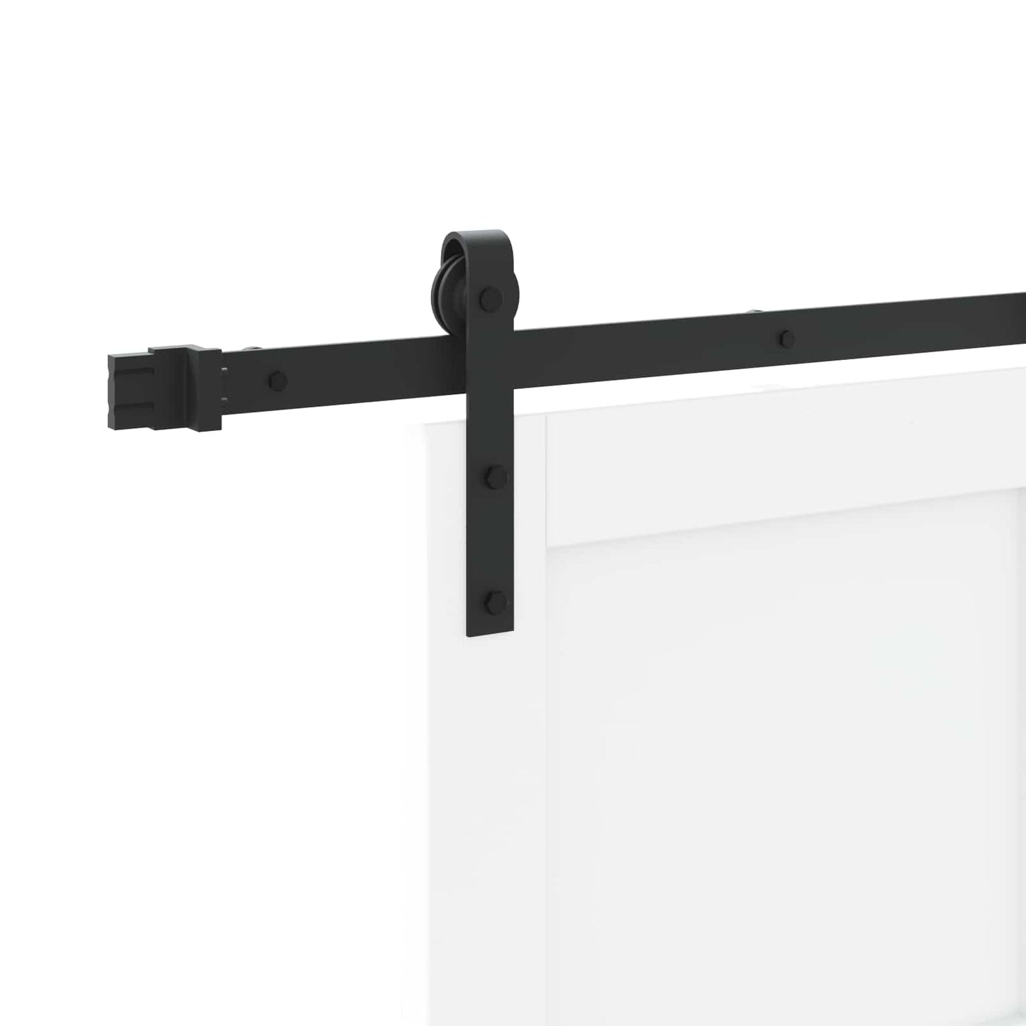 Schuifdeur Wit en zwart 83 x 232 cm Massief grenenhout