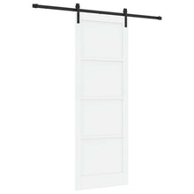 Schuifdeur Wit en zwart 83 x 232 cm Massief grenenhout