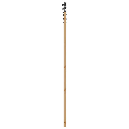 Schuifdeur Naturel en Zwart 86 x 198,5 cm Massief grenenhout
