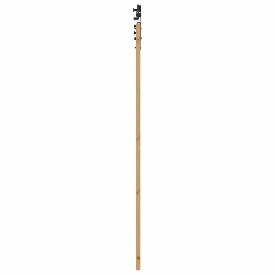 Schuifdeur Naturel en Zwart 86 x 211 cm Massief grenenhout