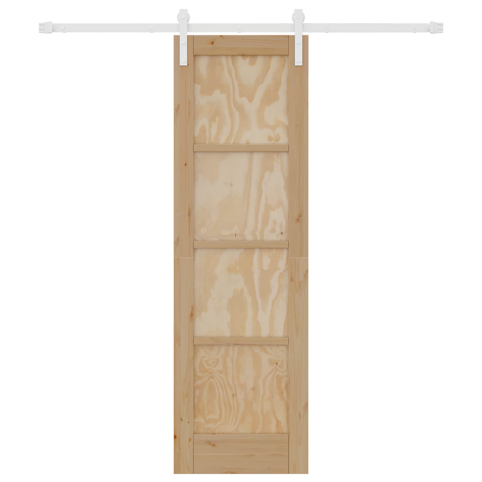 Schuifdeur Natuurlijk en Wit 61 x 198,5 cm Massief grenenhout