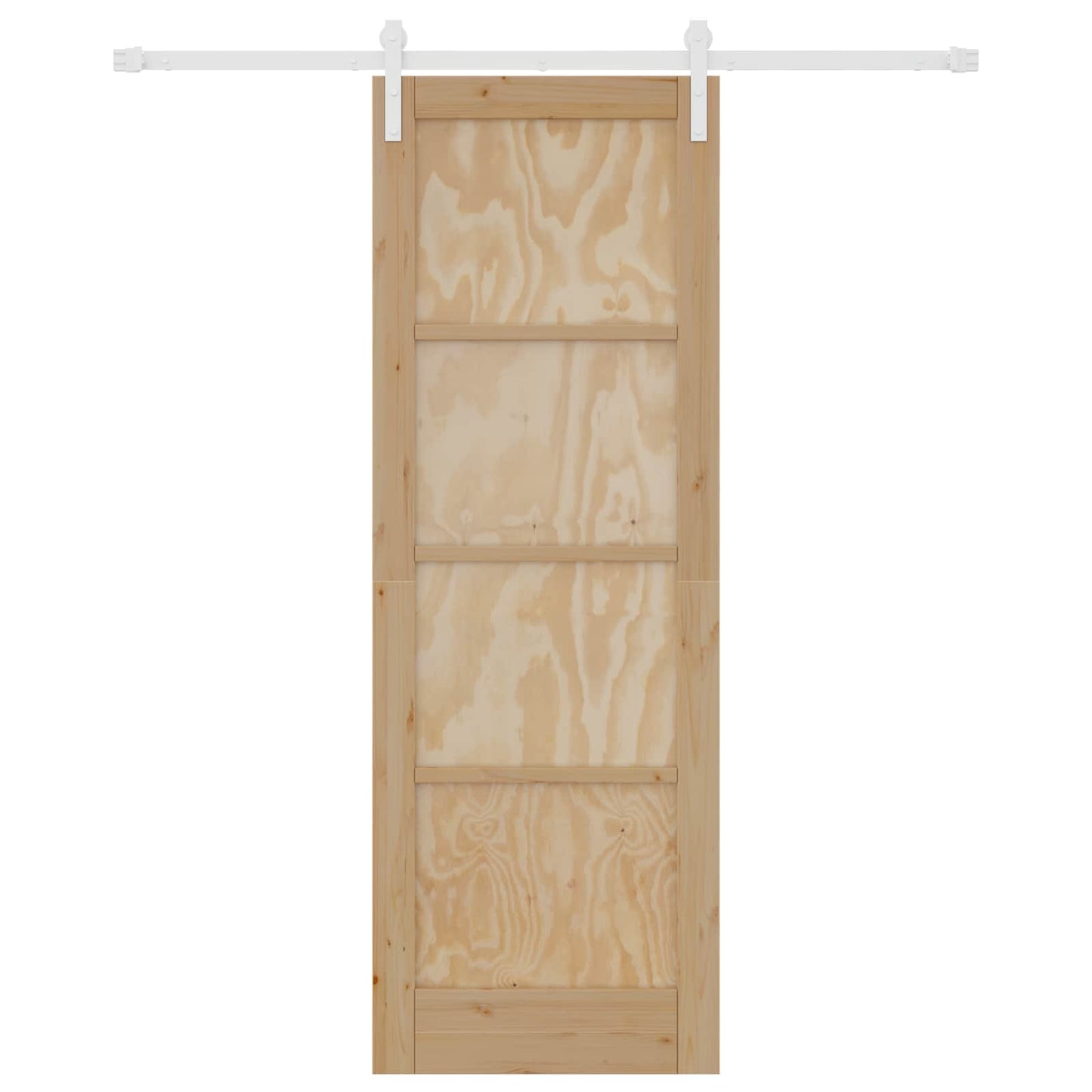 Schuifdeur Natuurlijk en Wit 73,5 x 211 cm Massief grenenhout